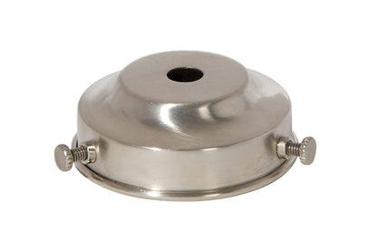 2-1/4 Inch Fitter Satin Nickel Finish Brass Shade Holder, 1/8IP