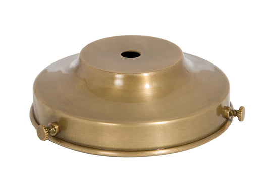 4 Inch Fitter Antique Brass Finish Brass Lamp Shade Holder 
