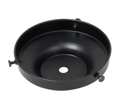  4 Inch Fitter Satin Black Finish Steel Lamp Shade Holder 