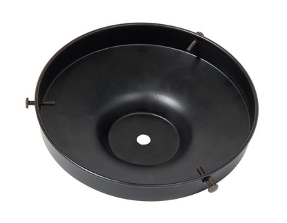 6 Inch Fitter Satin Black Finish Brass Lamp Shade Holder 