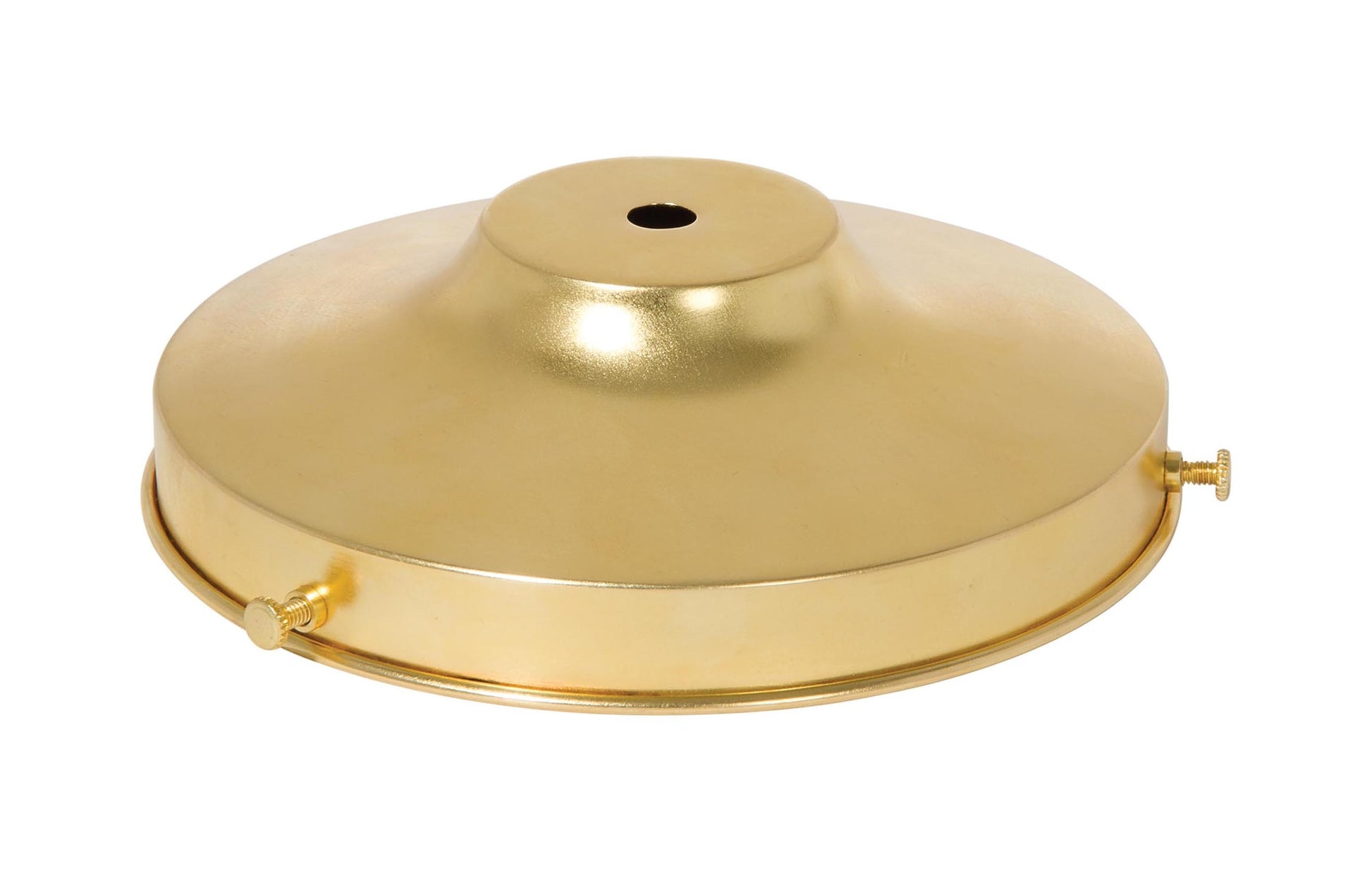6 Inch Fitter Spun Unfinished Brass Lamp Shade Holder, 1/8IP
