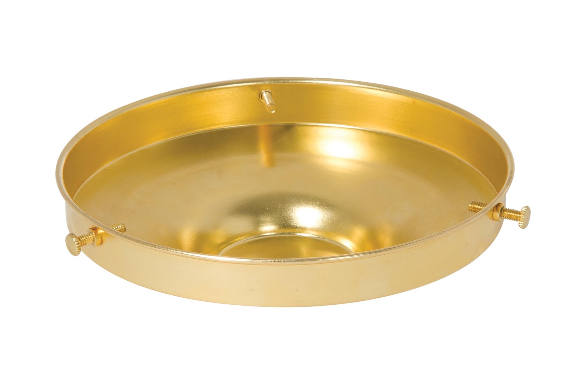 6 Inch Fitter Spun Unfinished Brass Lamp Shade Holder, 1/8IP
