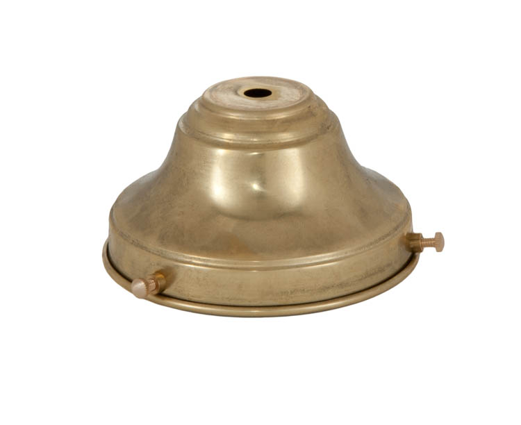 4" Fitter, Unfinished Brass Fixture Shade Holder