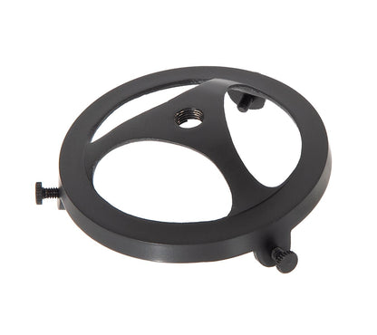  3-1/4 Inch Fitter Satin Black Finish Cast Brass Lamp Shade Holder with Set Screws, 1/8F