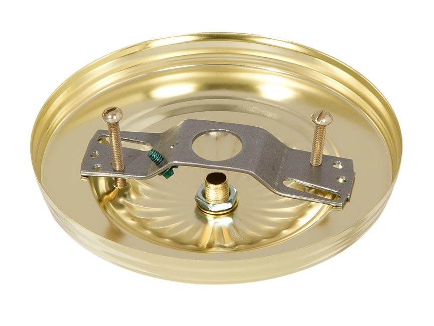 Brass Plated Steel Ceiling Canopy Kit, 5-1/8" dia.