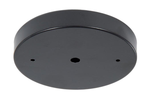 5 1/8" Steel Ceiling Canopy / Back Plate with 1/8IP slip center hole - Satin Black Finish 