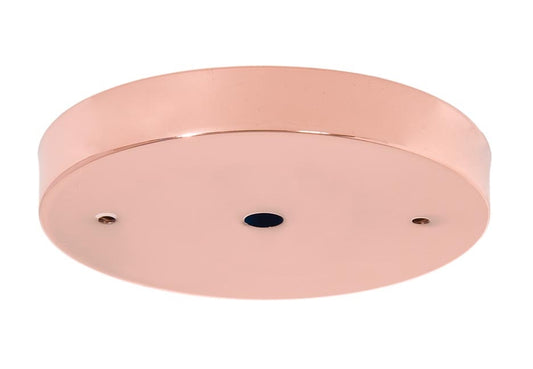 5-1/8 Inch Diameter Polished Copper Finish Steel Canopy or Back Plate