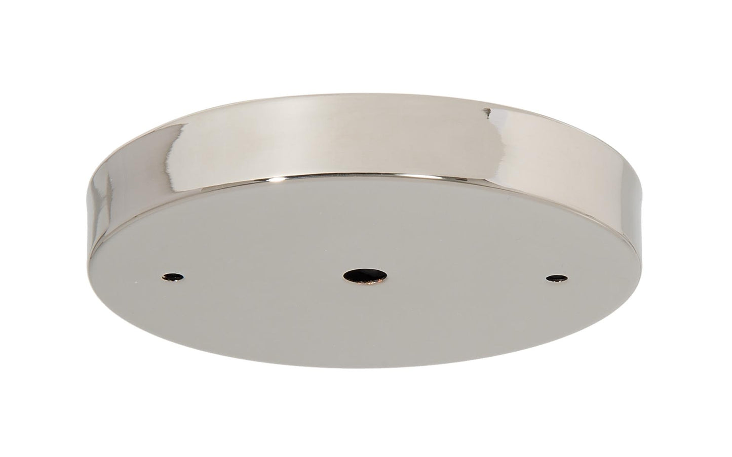 5-1/8 Inch Diameter Round Polished Nickel Finish Steel Canopy/Backplate