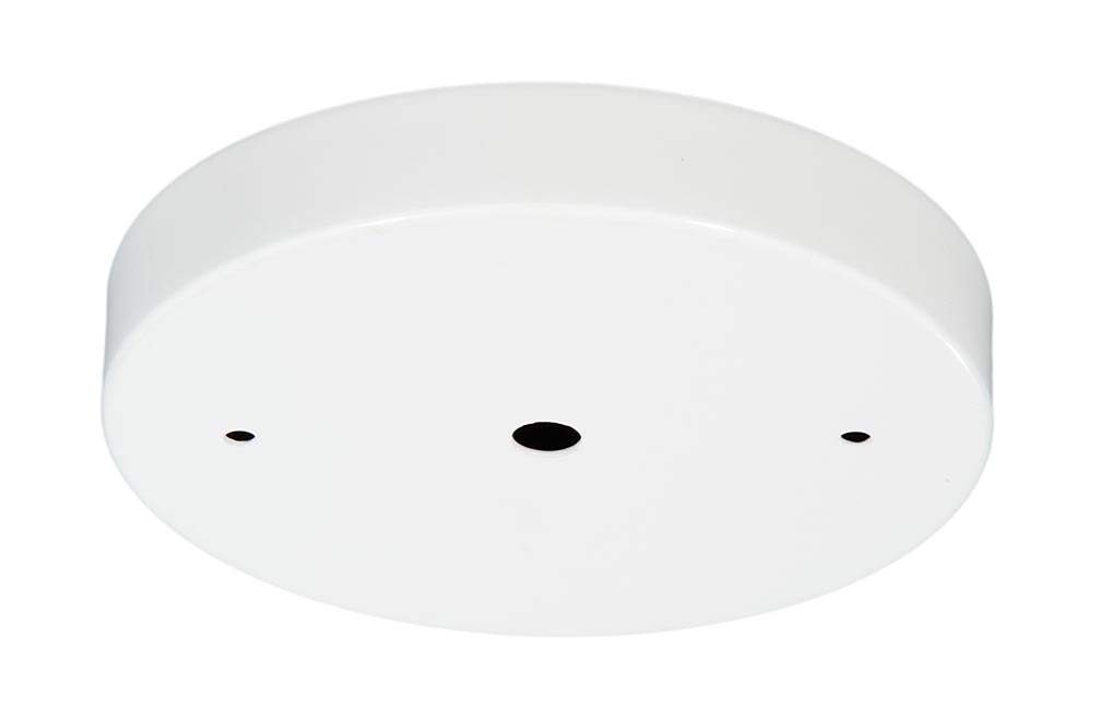 5 1/8" Steel Ceiling Canopy / Back Plate with 1/8IP slip center hole - White Enamel Finish 