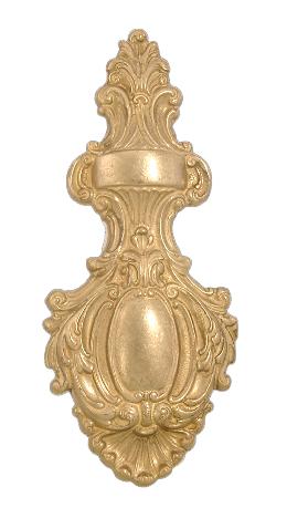 11 1/4" Victorian Style, Cast Brass Back Plate