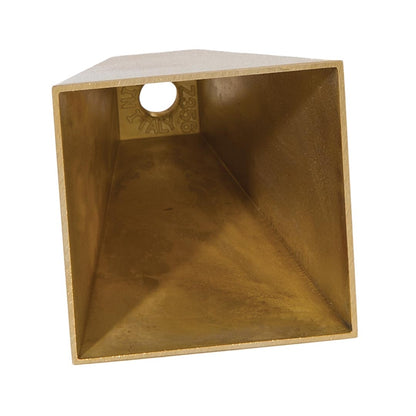 4" Tall, 7/8" x 7/8" Top Modern Cast Brass Socket Cup 