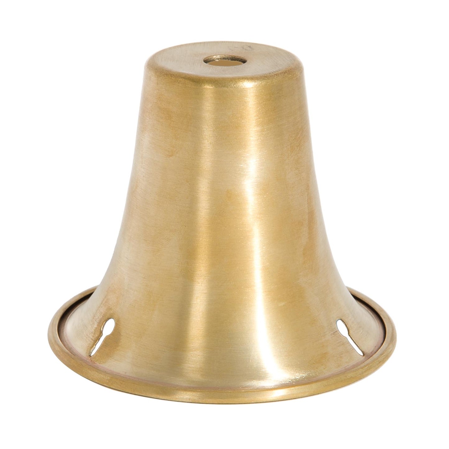3-1/2 Inch Outer Diameter Unfinished Brass Bead-Chain Shade Holder, 1/8 IP Slip