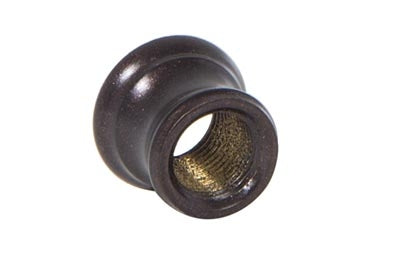 11/16 Inch Height Antique Bronze Finish Turned Brass Lamp Neck, Tap 1/8F