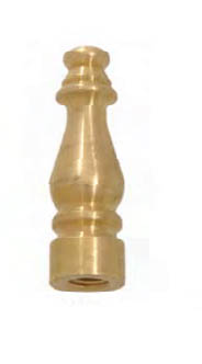 1 1/2" Column Style Brass Finial