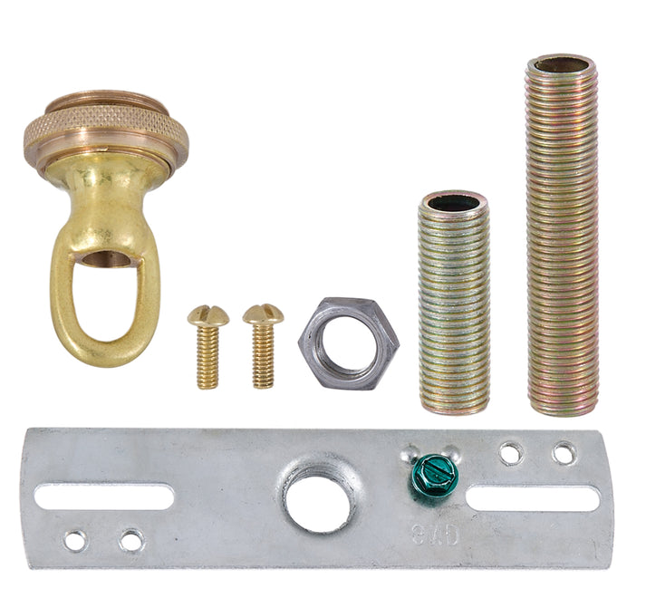 5-1/2 Inch Diameter Decorative Unfinished Brass Die Cast Canopy with ...