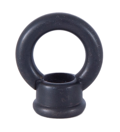 1" Cast Brass Loop with Wire Way, tap 1/8F (3/8" diameter), Satin Black Finish
