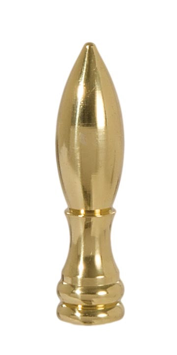2" Teardrop Lamp Finial, Brass (10964)
