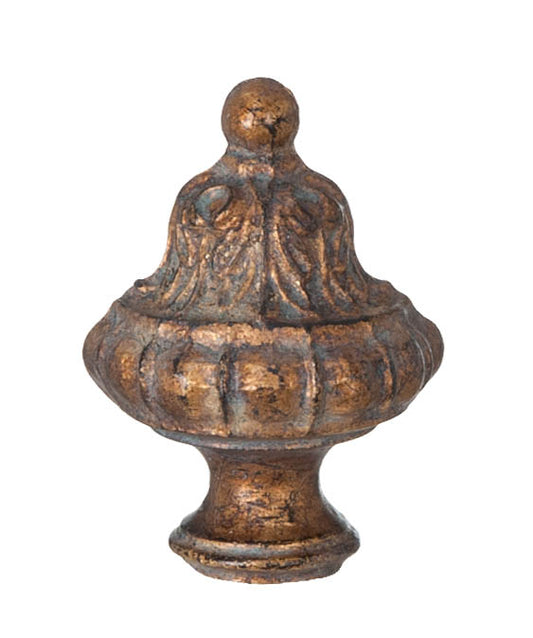 Roman Style Large Lamp Finial, Copper