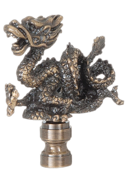 Oriental Dragon Lamp Finial