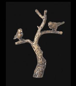 Tree of Life Lamp Finial, 2 7/8 in ht., 1/4-27 tap