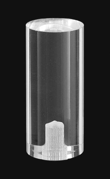 2 1/16" Acrylic Cylinder-Shaped Finial