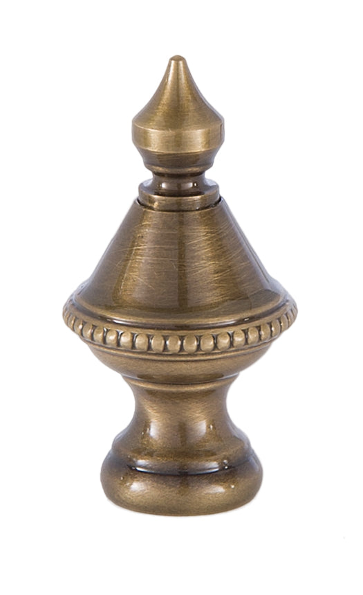 Antique Brass Turned Lamp Finial