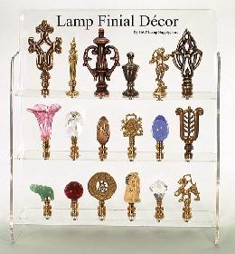 Finial Display Case - Mount your own finials or order complete with finials