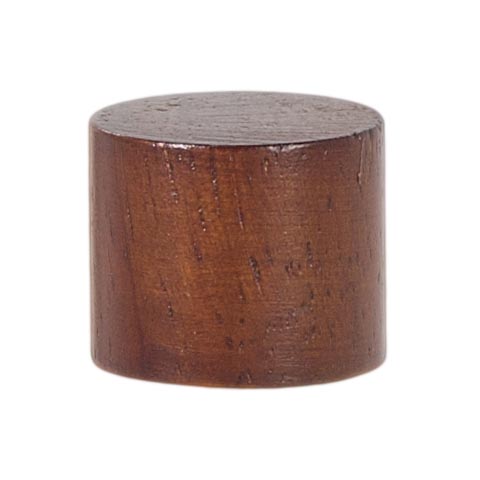 Small Wooden Drum Style Lamp Finial, 7/8" ht.