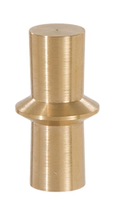 Bowtie Style Brass Lamp Finial - Unfinished Brass, 1 7/8" ht.