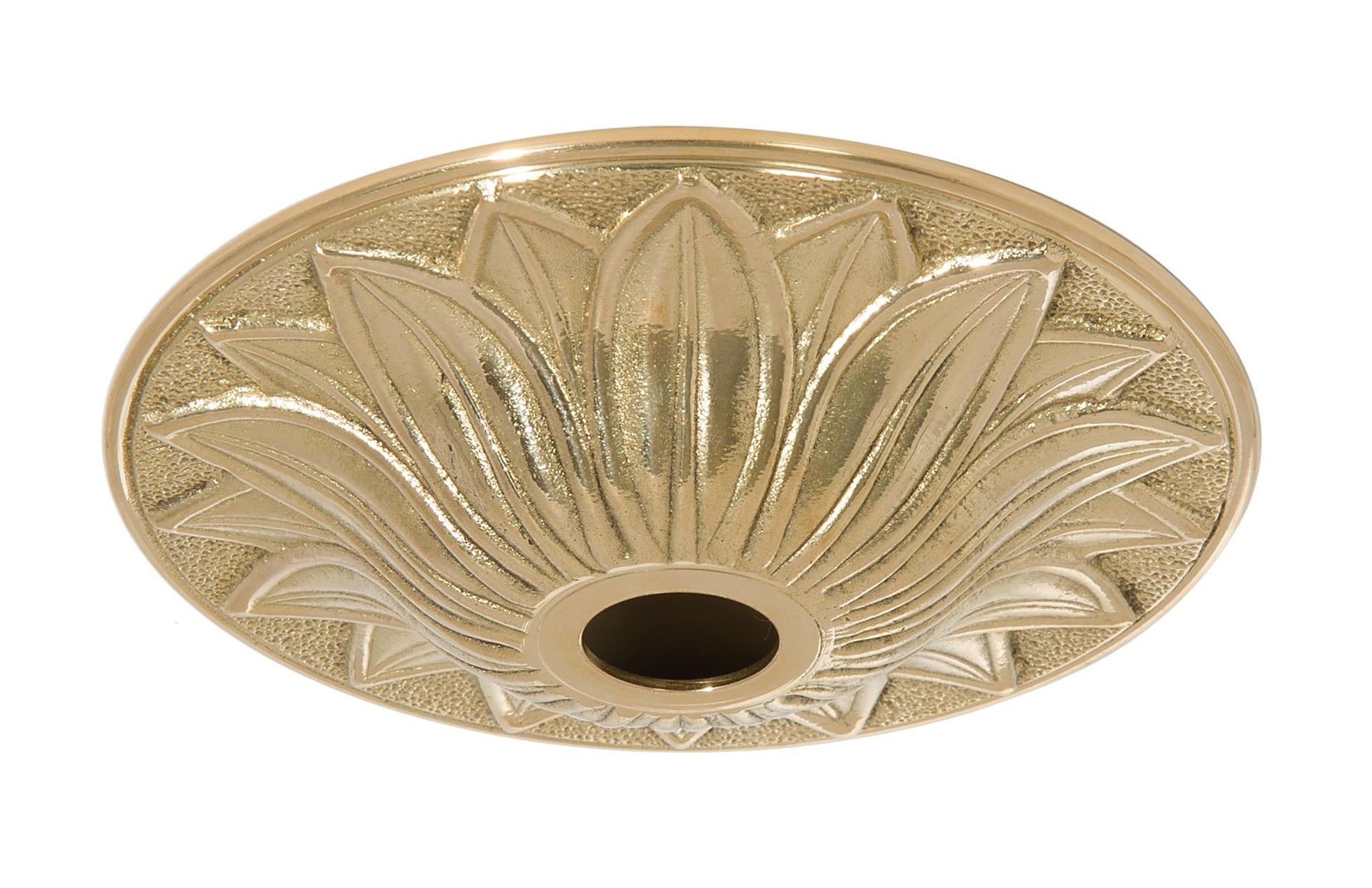 6-3/8 Inch Diameter Unfinished Detailed Cast Brass Canopy (11432U ...