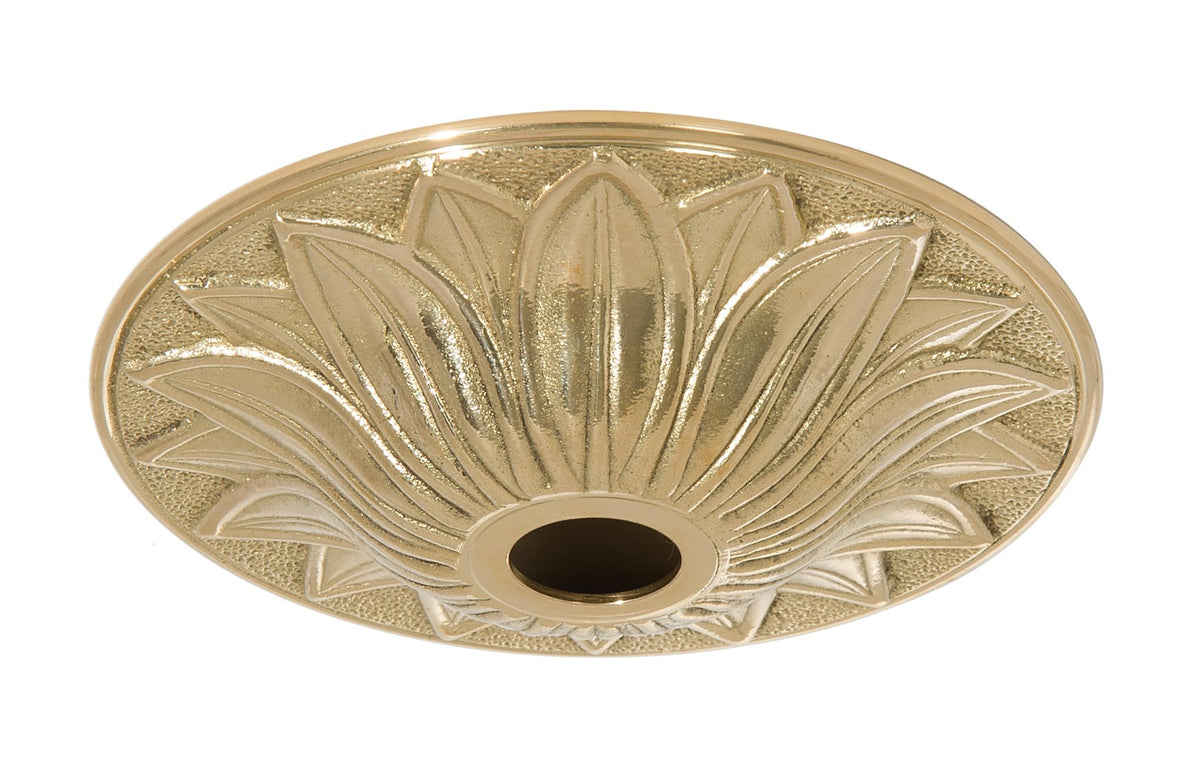 6-3/8 Inch Diameter Unfinished Detailed Cast Brass Canopy (11432U ...