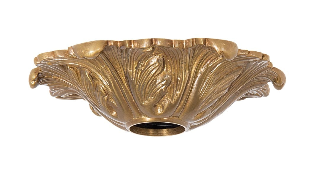 5 Inch Diameter Decorative Antique Brass Finish Cast Canopy