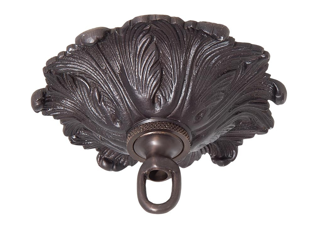 5 Inch Diameter Decorative Antique Bronze Finish Cast Canopy with Screw ...