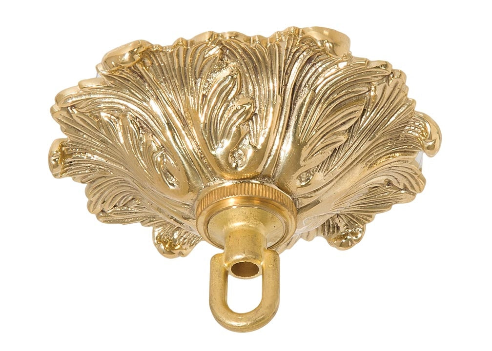 5 Inch Diameter Decorative Unfinished Cast Canopy with Screw Collar ...