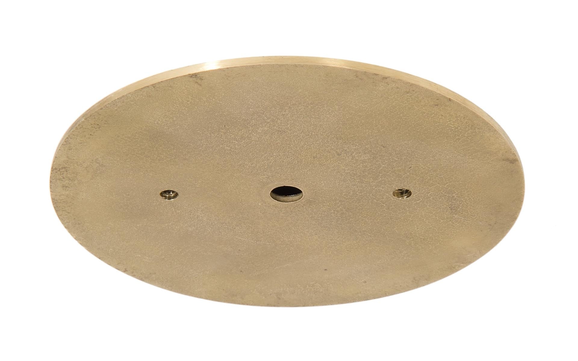 Flat Disk Style Versatile Die Cast Brass Ceiling Canopy with Mounting Hardware, Choice of Diameter