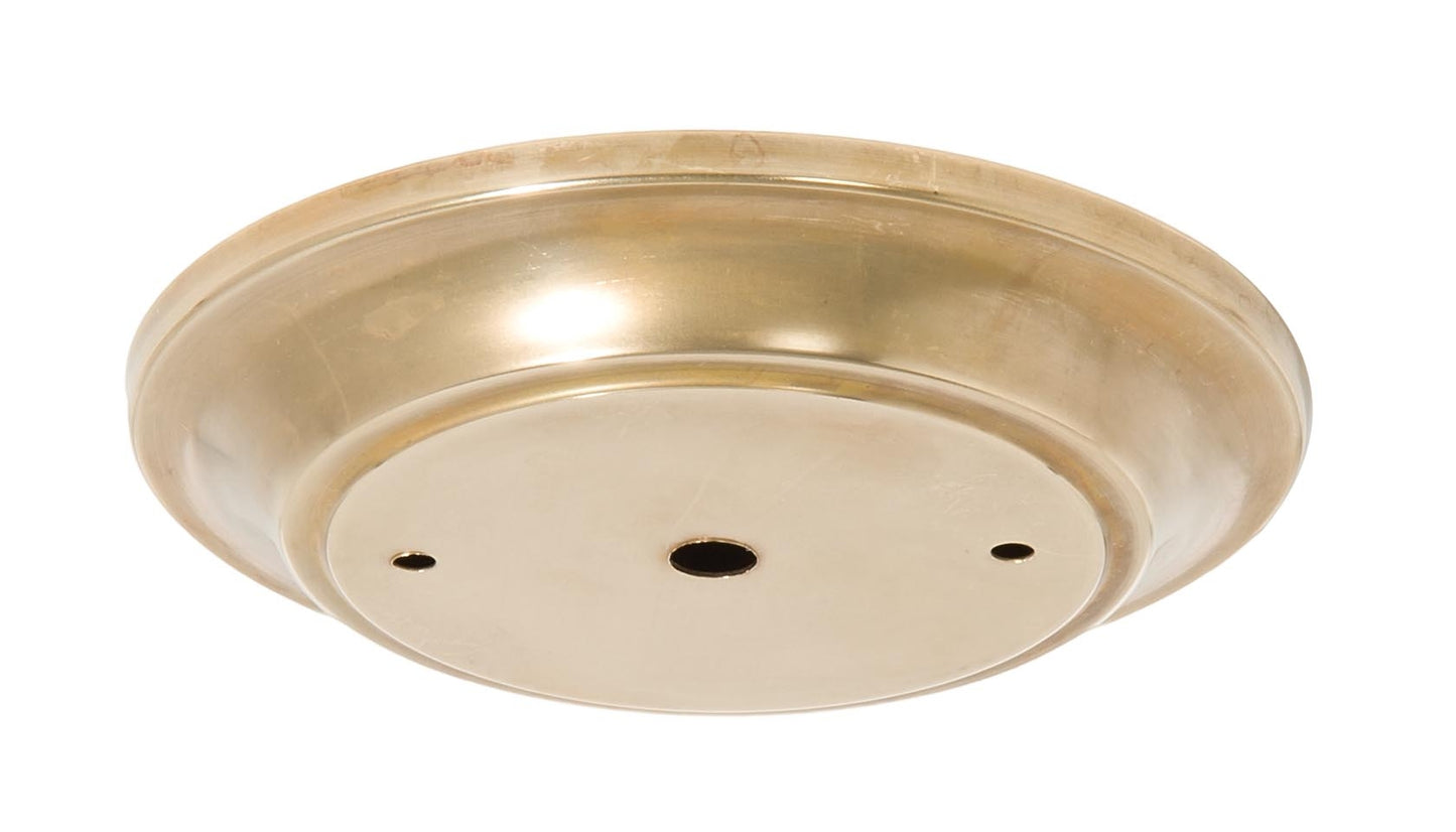 5-1/2" Dia. Unfinished Brass Ceiling Canopy, 1/8IP Slip