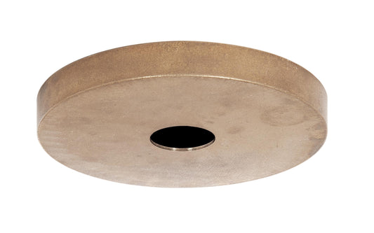 6-1/4 Inch Diameter Unfinished Die Cast Brass Canopy, No Bar Holes