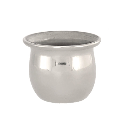 Nickel Finish Candle Cups, 1 1/8" ht.