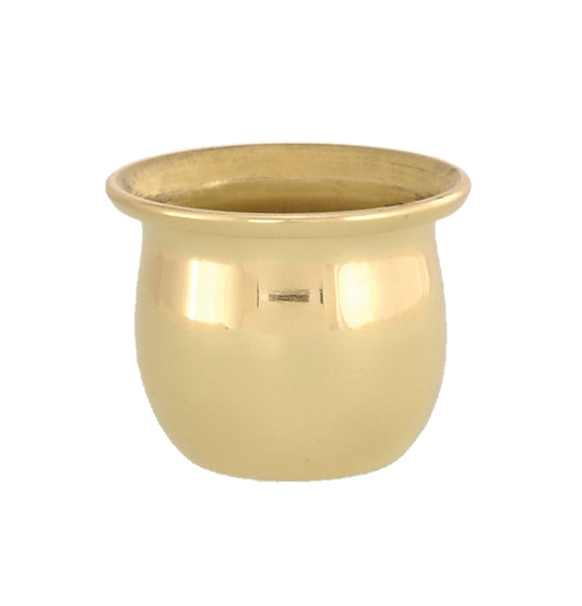 Stamped Brass Candle Cup, 1 1/8" ht.