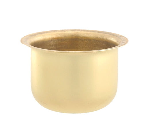 Stamped Brass Candle Cup, 1 1/4" ht.