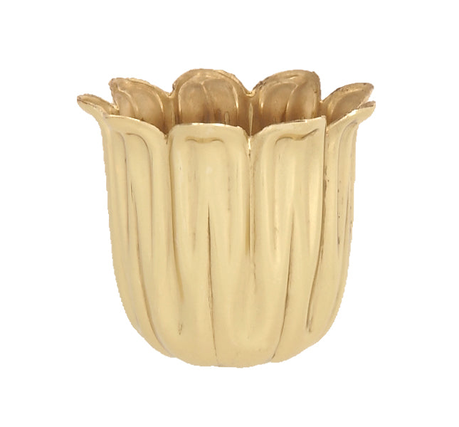 Stamped Brass Candle Cup, 1 1/2" ht.
