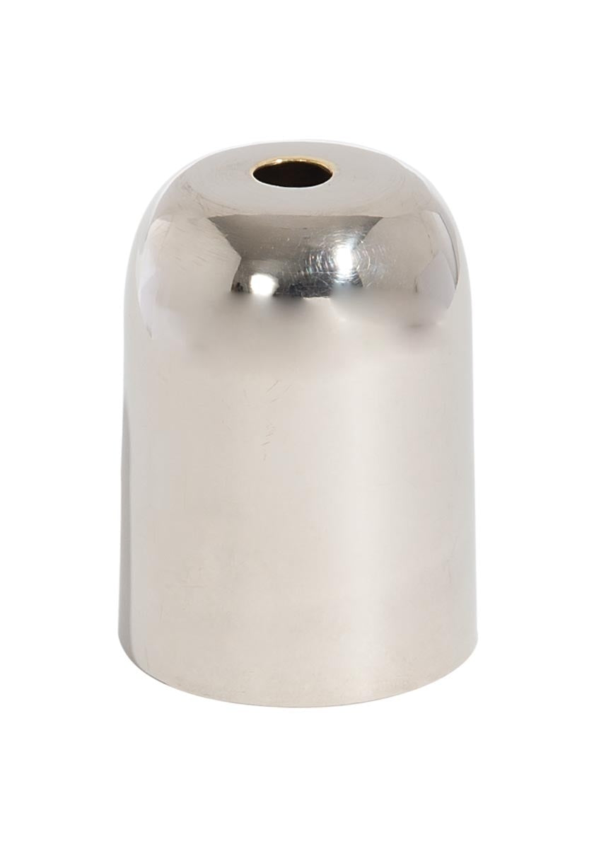  2-7/16 Inch Tall Polished Nickel Finish Brass Lamp Socket Cup