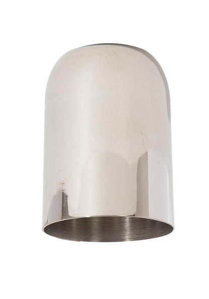  2-7/16 Inch Tall Polished Nickel Finish Brass Lamp Socket Cup