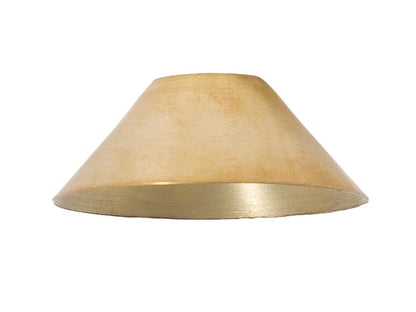 15/16 Inch Tall Unfinished Cone Shaped Stamped Brass Cup, 1/8IP Slip 