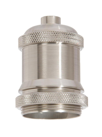 2-11/16" Tall Aluminum Socket Cover, 1.7" ID, 1/8 F, Satin Nickel