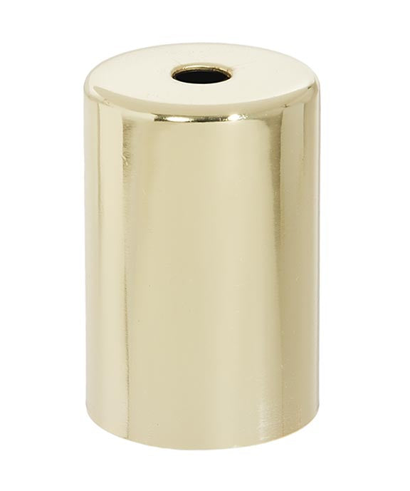 2 1/2" Tall, 1.72" O.D. Steel Lamp Socket Cup, Brass Plated
