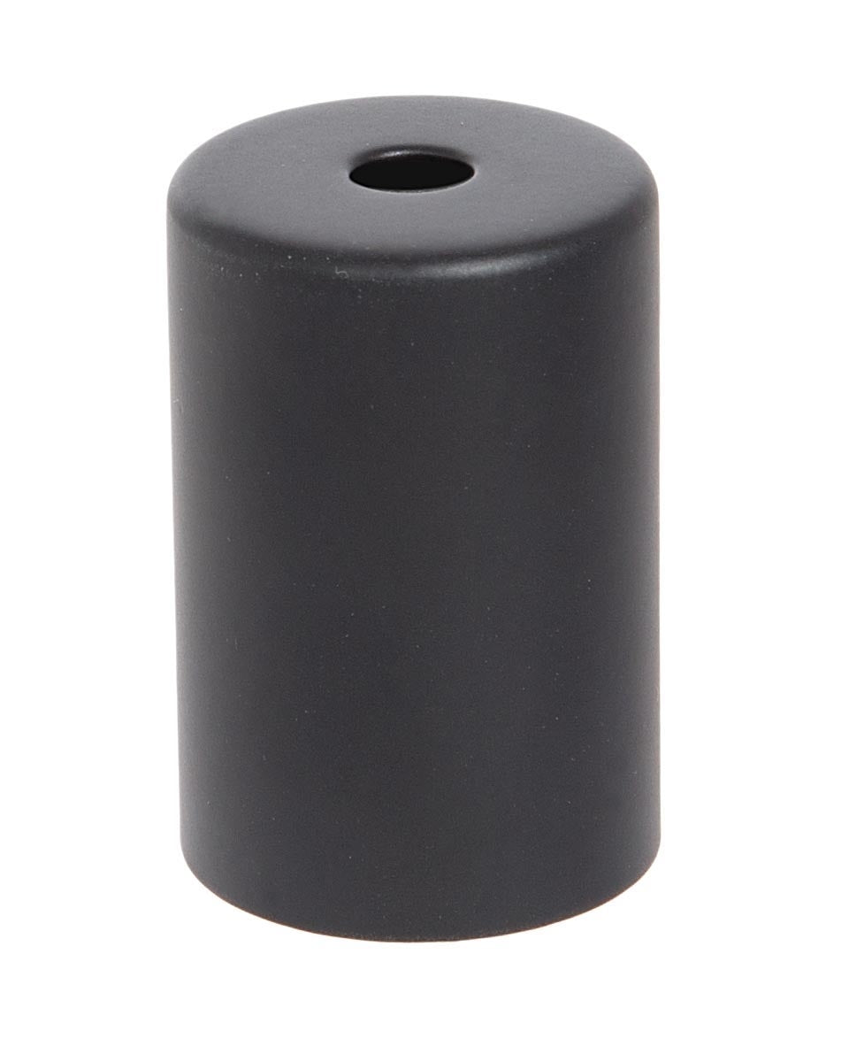 Satin Black Finish Steel E-26 Lamp Socket Cup with E-26 Socket and Mounting Hardware