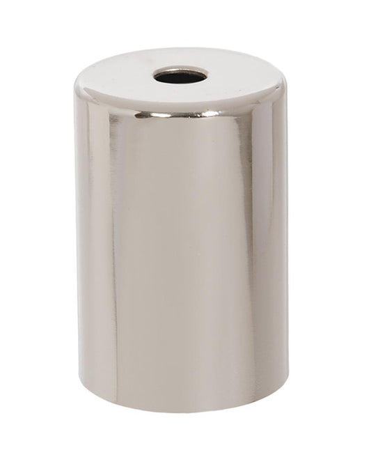 Polished Nickel Finish Steel E-26 Lamp Socket Cup COMPLETE with Socket and Mounting Hardware