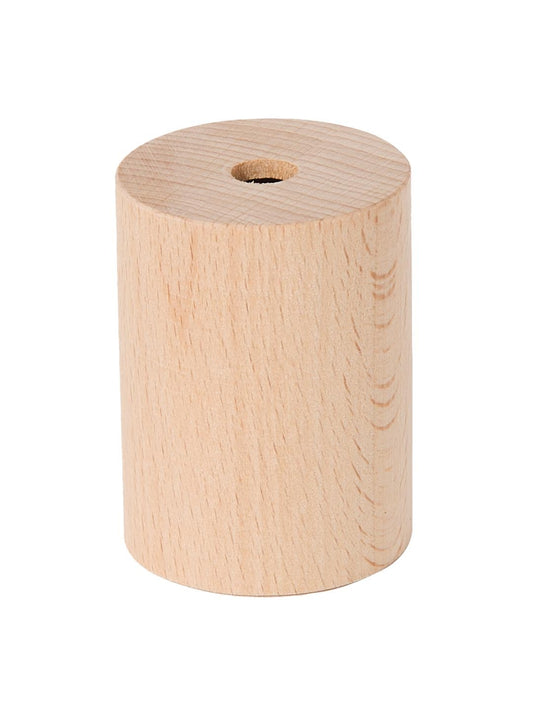2-5/8 Inch Tall Unfinished Beech Wood Socket Cover