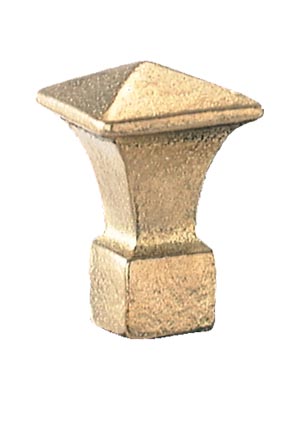 1 1/2" ht. Brass Mission Style Finial, Tap 1/8F
